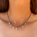 Collar Tejido Agua Marina