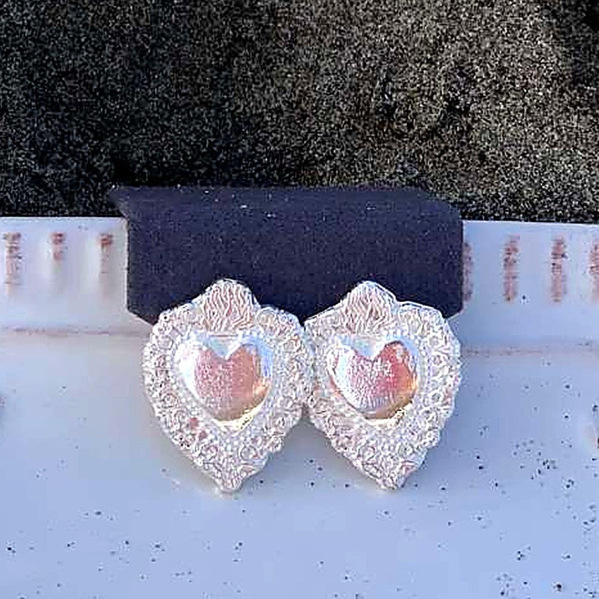 Aros Corazón Plata
