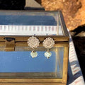 Aros Agua Marina Plata Mini